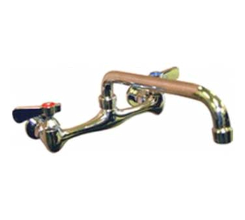 GSW USA AA-708G Faucet, 8'' wall mount, 8'' swivel spout, 1/2'' NPT female inlets