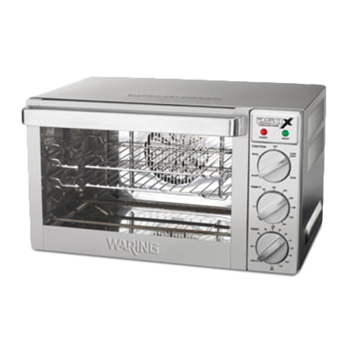 Waring WCO250X Convection Oven, countertop, 21''W x 19''D, electric, (3) 1/4 size sheet pans, 120v