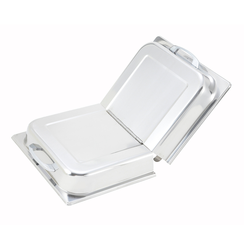 Winco C-HDC Steam Pan Dome Cover, Full-size, Hinged Opening, S/S
