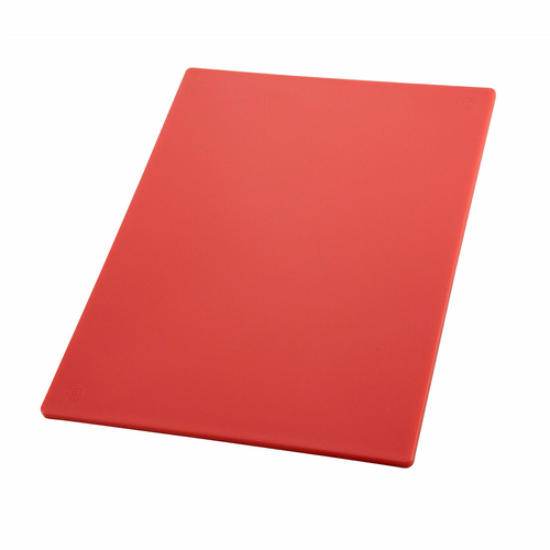 Winco  CBRD-1218  Cutting Board, 12'' x 18'' x 1/2'', Red