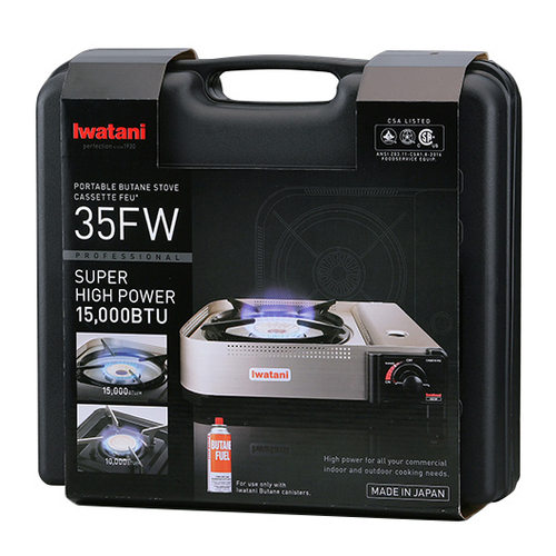 Iwatani 35FW Butane Gas Stove, portable, high power, 15,000 BTU/hr - Image 2
