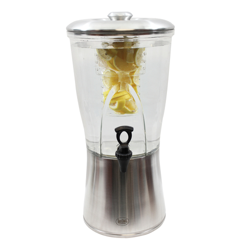 TableCraft Products N175 3.5 Gal NSF Silhouette Dispenser, BPA-Free, 11.25'' dia x 23.5''