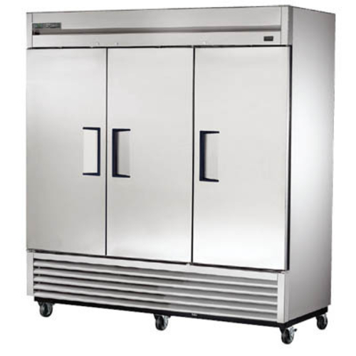 True Mfg. - General Foodservice T-72F-HC Three Section Reach-in Freezer, 78.13''W, 115v, NEMA 5-20P