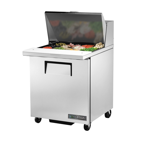 True Mfg. - General Foodservice TSSU-27-12M-C-HC Mega Top Sandwich/Salad Unit, 27.63''W, (12) 1/6 size pans, 115v
