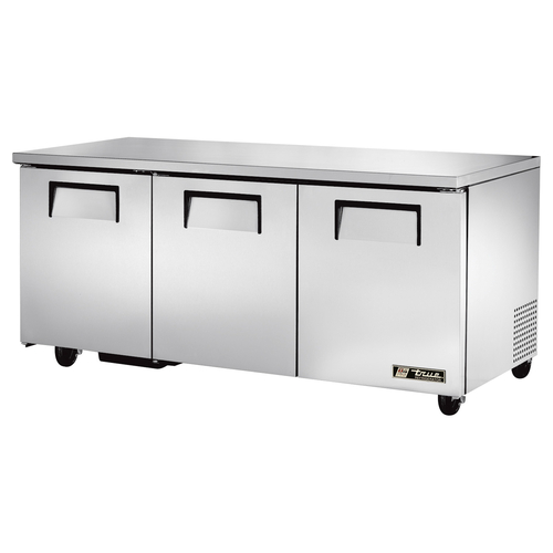 True Mfg. - General Foodservice TUC-72-HC Undercounter Refrigerator, 72.38''W, 3 Door, 115v