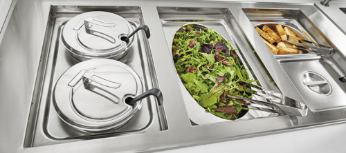Vollrath 47493 Contemporary Inset Cover, hinged, fits 7 quart inset - Image 2