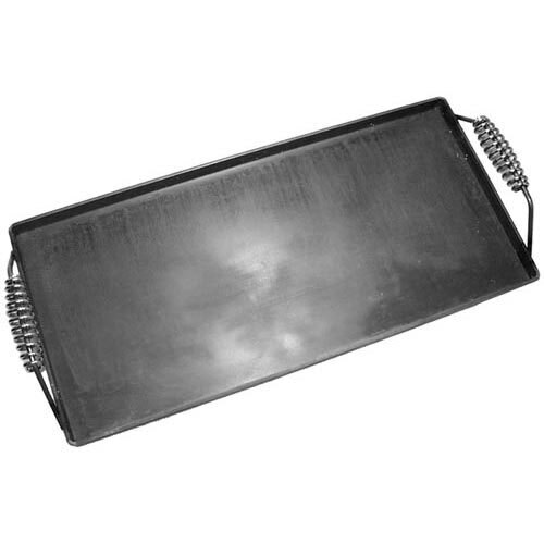 AllPoints Foodservice Parts & Supplies 761152 Portable Griddle Top, 10-9/16'' x 22-9/16'' x 1'', covers 2 burners, 3/16'' steel