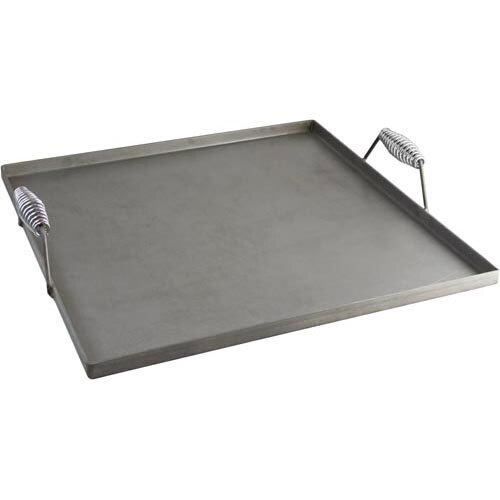 AllPoints Foodservice Parts & Supplies 761145 Portable Griddle Top, 22-9/16'' x 22-9/16'' x 1'', covers 4 burners, 3/16'' steel