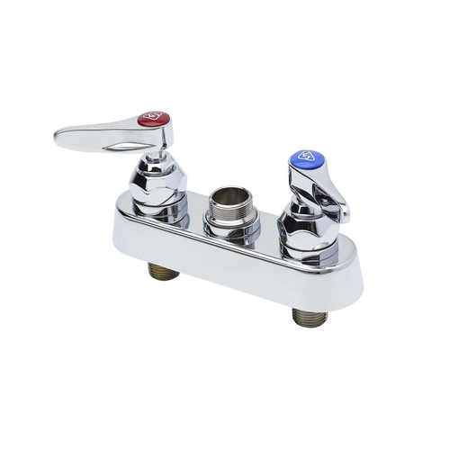 T&S Brass B-1110-LN Workboard Faucet, deck mounted, 4'' centers, without/less nozzle