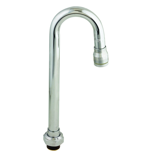 T&S Brass 132X Spout/Nozzle for T&S, swivel, 9'' H, 2-7/8'' spread, gooseneck