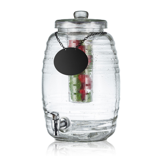 TableCraft Products BDG1000 2.5 Gallon Beehive Glass Beverage Dispenser, 9 x 10.75 x 14.5''