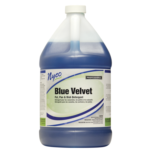 Nyco Products Company NL316-G4 Blue Velvet Pot & Pan Dish Detergent, 1 Gallon
