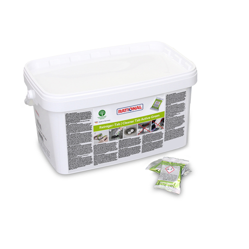 Rational 56.01.535 Detergent-Tabs Active Green for RATIONAL, iCombi, 150 pieces/bucket, UN 1823, Packed in limited quantities LQ