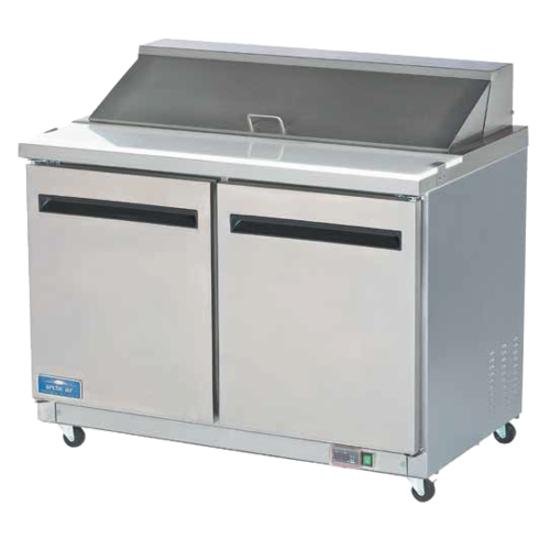 Arctic Air AMT48R Mega Top Sandwich/Salad Prep Table, two-section, 48-1/4'' W