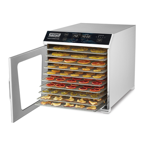 Waring WDH10 Dehydrator, single zone, (10) 15'' x 13-1/2'' mesh racks, glass door, 120v/60/1-ph - Image 2