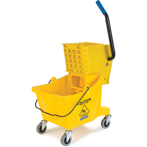 CFS Brands 3690804 Mop Bucket Combo, 26 qt., with side press wringer, YELLOW