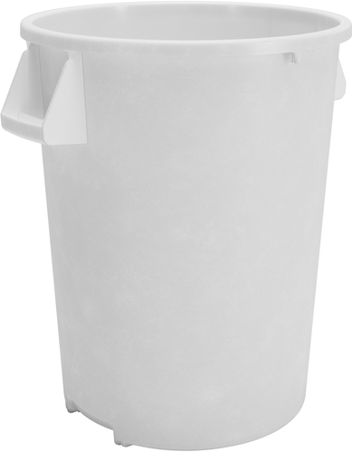 CFS Brands 84102002 Bronco Waste Bin Trash Container/Can, 20 gallon, polyethylene, white