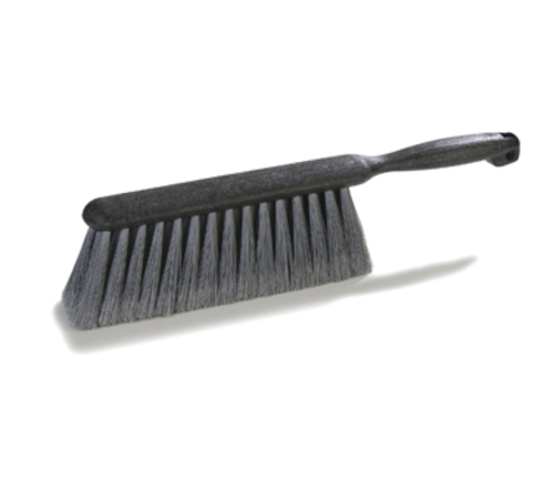 CFS Brands 3621123 Flo-Pac Counter/Bench Brush, 13'' long, flagged polypropylene bristles, plastic handle, gray