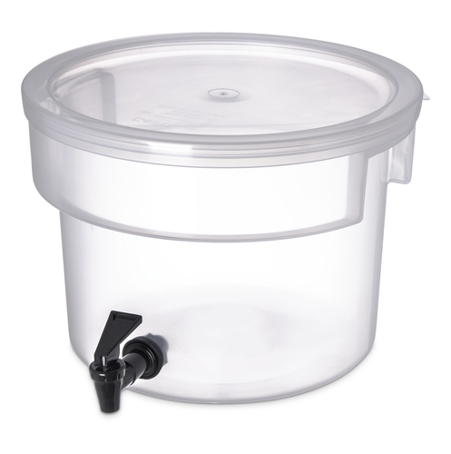 CFS Brands 221930 Beverage Dispenser, 3 gallon, 8-3/4''H x 12-3/8'' dia., polypropylene, translucent