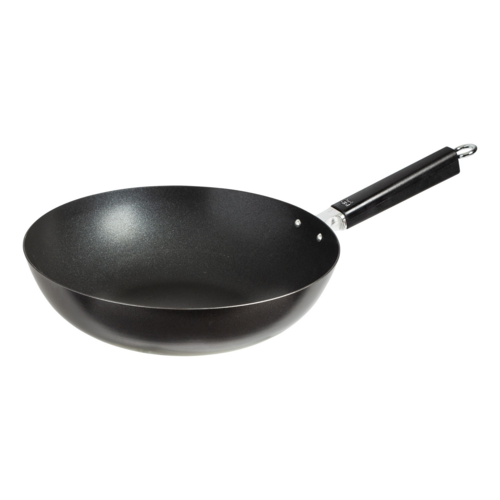 Winco  J22-0030  Joyce Chen Non-stick Carbon Steel Stir Fry Pan, 12'', phenolic handle