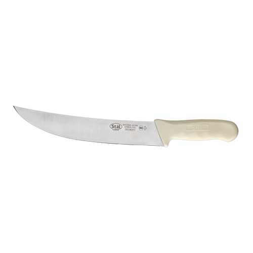 Winco  KWP-90  Stal, 9-1/2'' Cimeter Knife, White PP Hdl