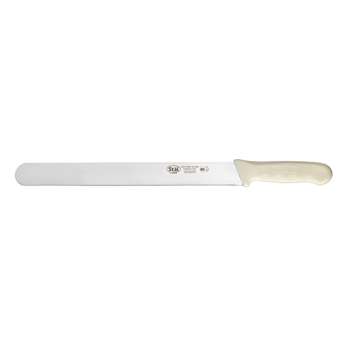 Winco  KWP-122  Stal, 12'' Roast Beef Slicer, White PP Hdl