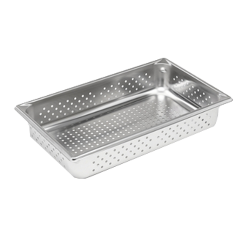 Vollrath 30043 Super Pan V Hotel/Steam Pan, perforated, full size, 4'' deep, 22 gauge