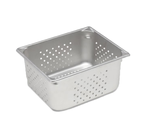 Vollrath 30263 Super Pan V Hotel/Steam Pan, perforated, half size, 6'' deep, 22 gauge