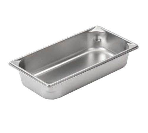 Vollrath 30322 Super Pan V Hotel/Steam Pan, third size, 2-1/2'' deep, 22 gauge