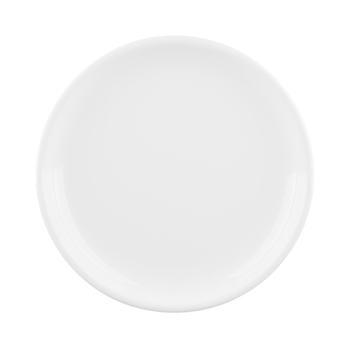 G.E.T. Enterprises  B65R-W  Elite Global Solutions Melamine 6-1/2'' Round Plate, Coupe, Santorini, White