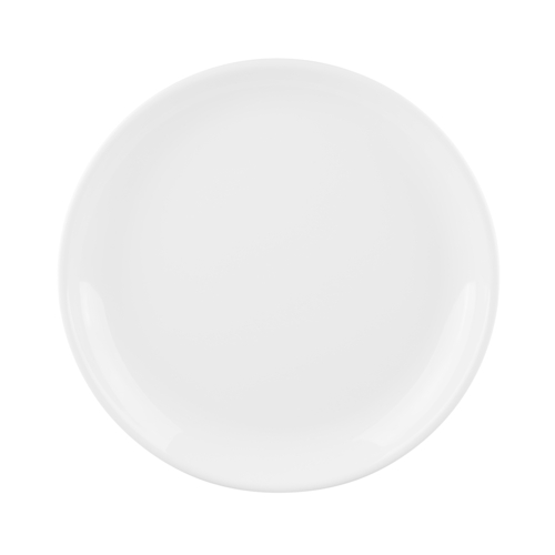 G.E.T. Enterprises  B95R-W  Elite Global Solutions Melamine 9'' Round Plate, Coupe, Santorini, White