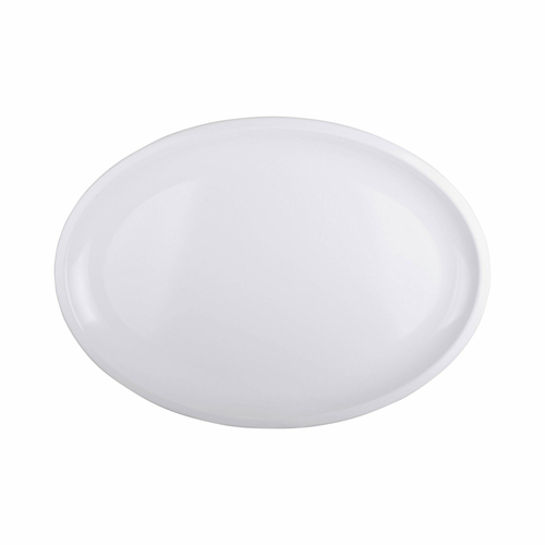 G.E.T. Enterprises  M1813118OV-W  Elite Global Solutions Oval Platter, 18''L x 13''W, coupe, Olympus, white
