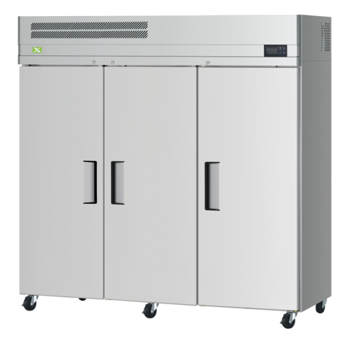 Refrigeration X XR72-3-N Reach-in Refrigerator, three section, 65.8 cu.ft. capacity, 77-3/4''W, top mount refrigeration