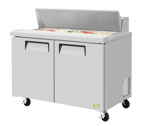 Refrigeration X  XST-48-N  Sandwich/Salad Unit, two section, 48-1/4''W x 30''D, Twelve 1/6 Size x 4'' deep pan capacity