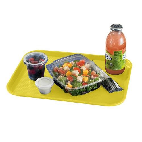 Cambro 1216FF108 Fast Food Tray, 11-7/8'' x 16-1/8', textured surface, polypropylene, primrose yellow