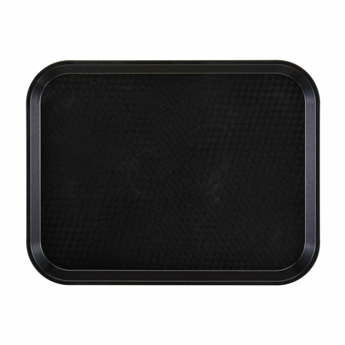 Cambro 1418FF110 Fast Food Tray, 13-13/16'' x 17-3/4'', textured surface, polypropylene, black