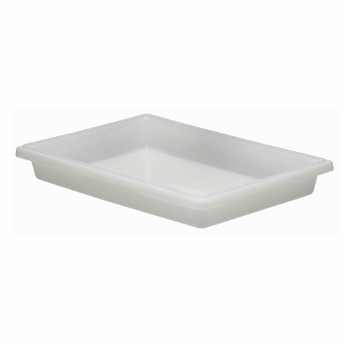 Cambro  18263P148  Food Storage Container, 18'' x 26'' x 3-1/2'', 5 gallon, polyethylene, natural white