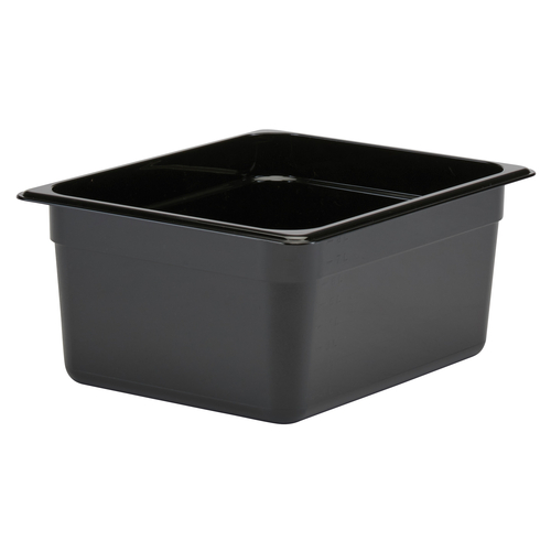 Cambro 26CW110 Camwear Food Pan, 9.4 qt., 6'' deep, 1/2 size, polycarbonate, black