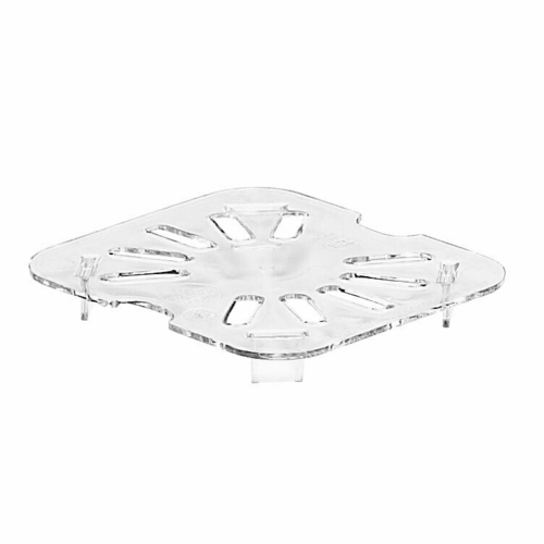 Cambro 60CWD135 Camwear Drain Shelf, 1/6 size, fits 62CW, 64CW & 66CW, polycarbonate, clear