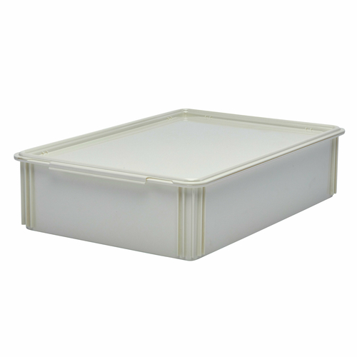 Cambro DB18266CW148 Camwear Pizza Dough Box, 26''L x 18''W x 6''D, polycarbonate, white