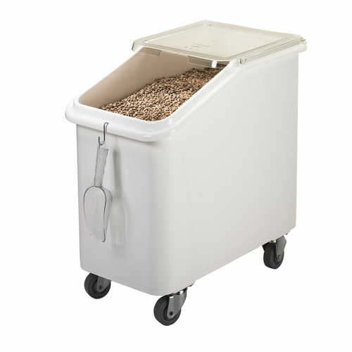 Cambro IBS27148 Ingredient Bin, mobile, 27 gallon capacity, white with clear cover