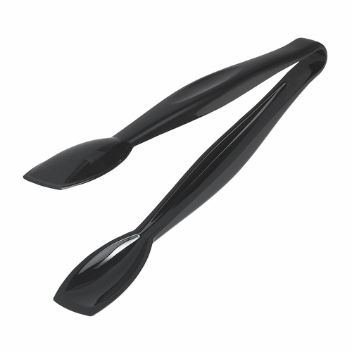Cambro TGG9110 Lugano Tongs, 9-1/2'', easy-grasp, black