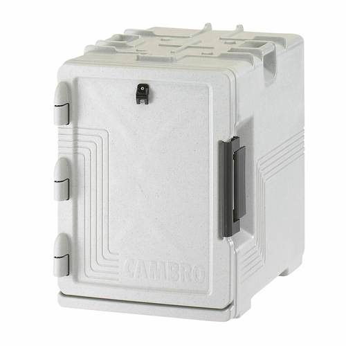 Cambro UPCS400480 S-Series Ultra Pan Carrier, front loading, polyurethane insulation, holds food pans, speckled gray