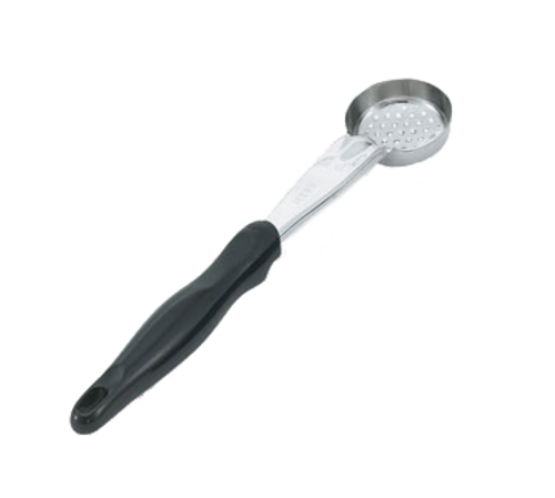 Vollrath  6432120  Spoodle/Food Portioner, 1 oz. perforated round bowl, stainless steel, black ergonomic nylon handle