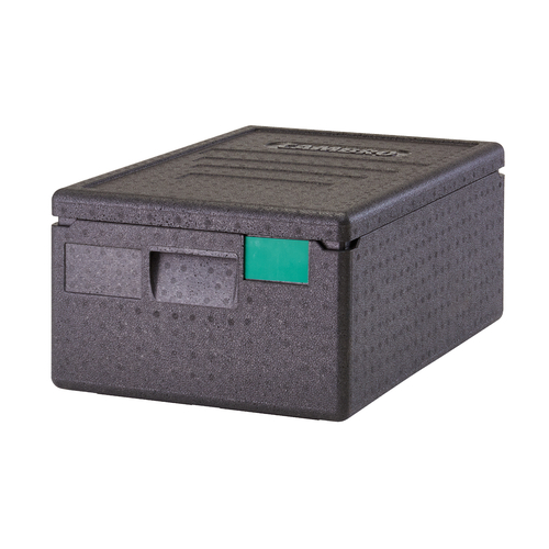 Cambro EPP160SW110 Cam GoBox Insulated Food Pan Carrier, 37.5 qt., top load, holds (1) full sized food pans up to 6'' deep, EPP, black
