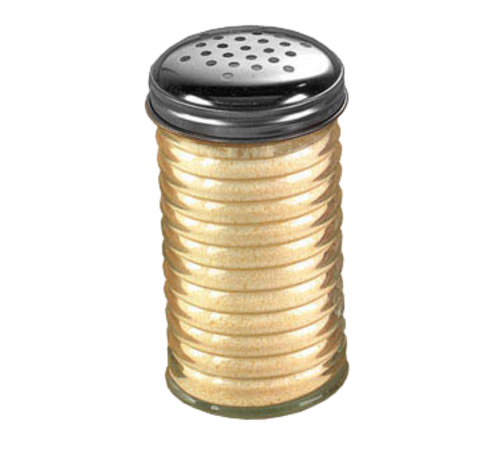American Metalcraft  BEE312  SHAKER, WITH CHEESE TOP, GLASS, BEEHIVE, 12 OZ. country of origin-TAIWAN