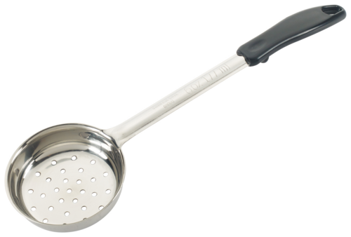 Winco  FPP-6  6oz Perf Food Portioner, One-piece, Black, S/S