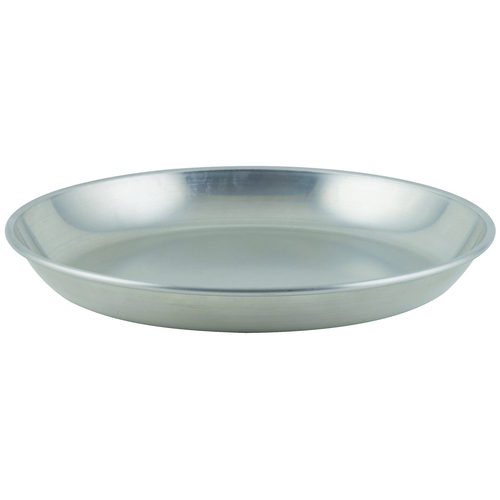 Winco  ASFT-16  Aluminum Seafood Tray, 160 oz., 15-3/4'' Dia. X 1-1/2'' Depth