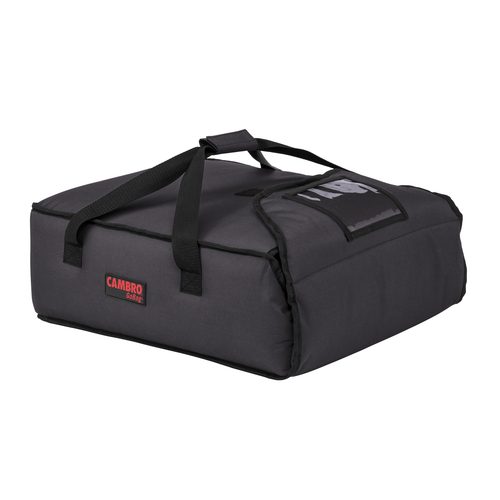 Cambro GBP216110 GoBag Pizza Delivery Bag, 16-1/2'' x 18'' x 6-1/2'', (2) 16'' or (3) 14'' pizza capacity, high density insulation, black