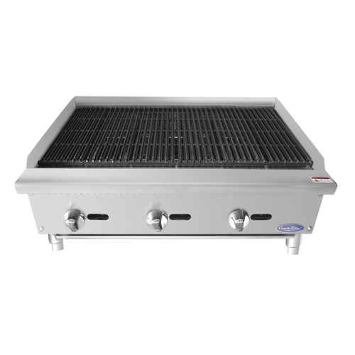 Atosa ATRC-36 Countertop Radiant Charbroiler, 36'' Wide, Natural Gas, 105k BTU